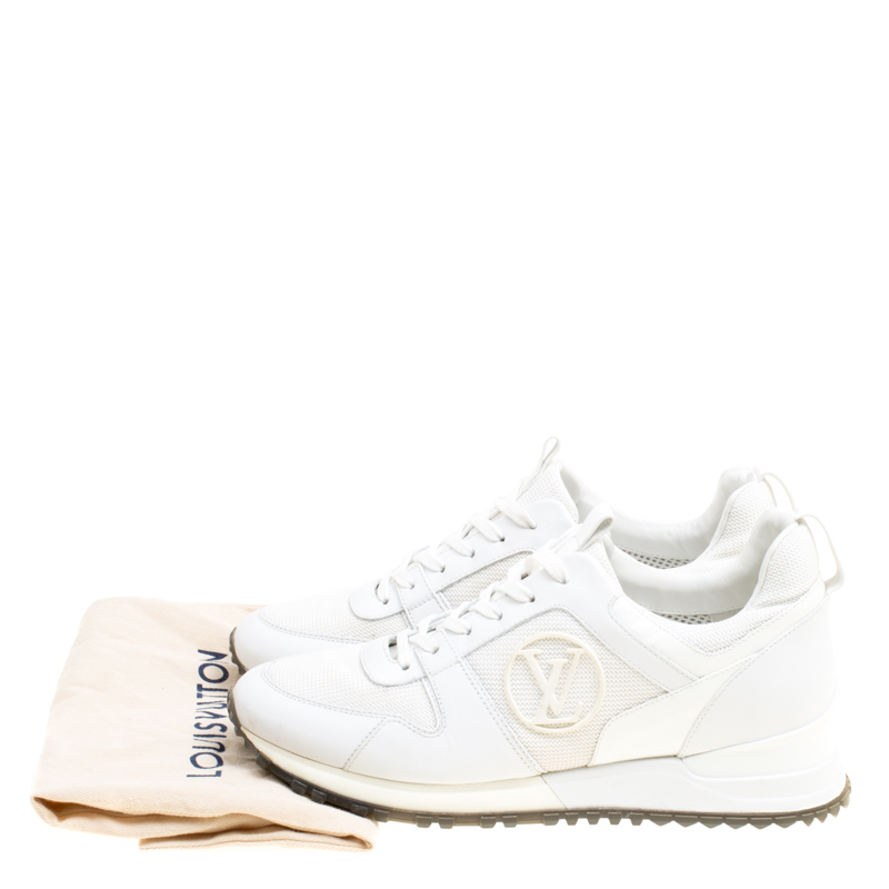 Run away leather trainers Louis Vuitton White size 39 EU in Leather -  35115184