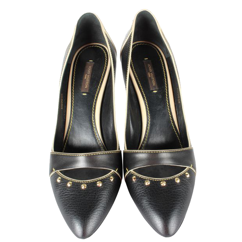 

Louis Vuitton Black Leather Suhali Pumps Size