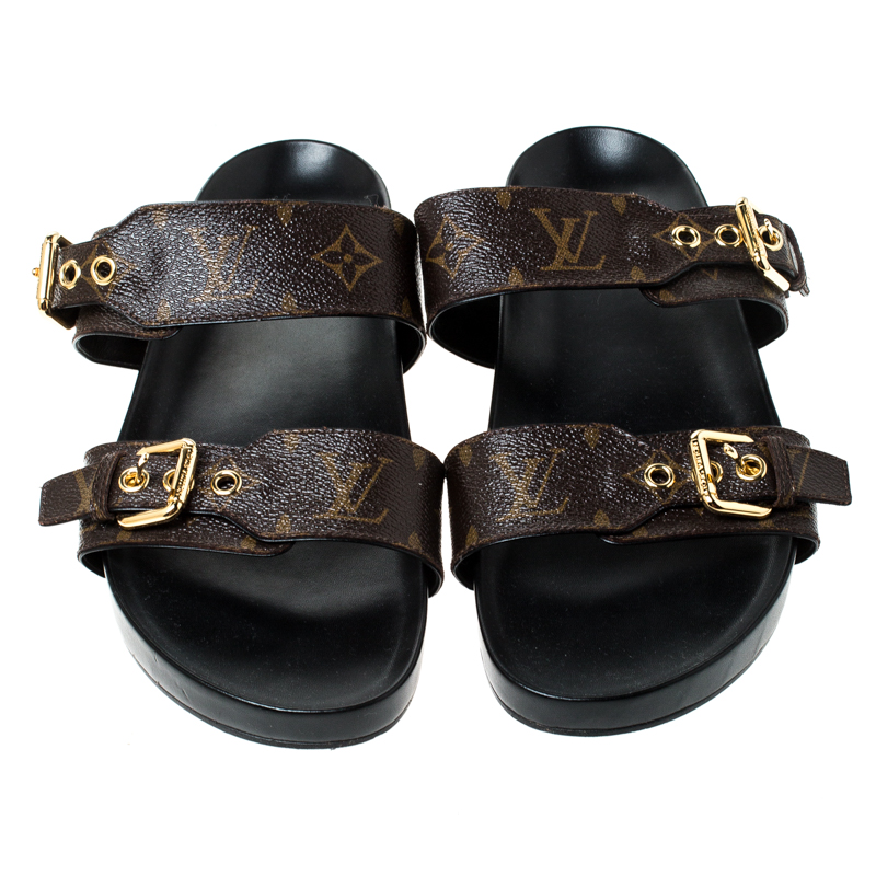 Louis Vuitton Bom Dia Flat Sandals, 38.5 - BOPF