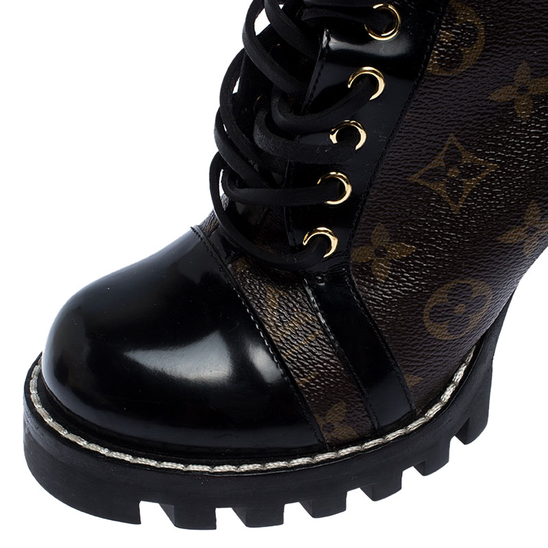 Louis Vuitton Monogram Canvas Star Trail Ankle Boots - Size 8 / 38 (SH –  LuxeDH