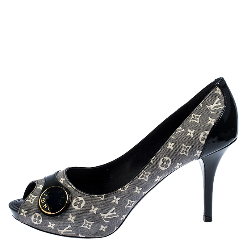 

Louis Vuitton Monogram Idylle Judy Peep Toe Pumps Size, Black