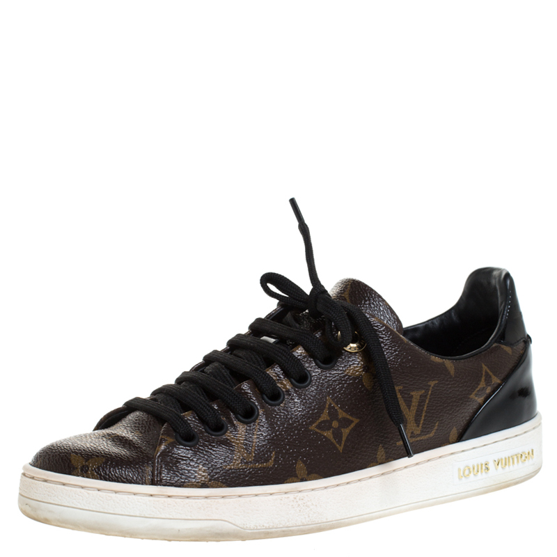 Louis Vuitton Patent Monogram Frontrow Sneakers - Size 6 / 36 (SHF