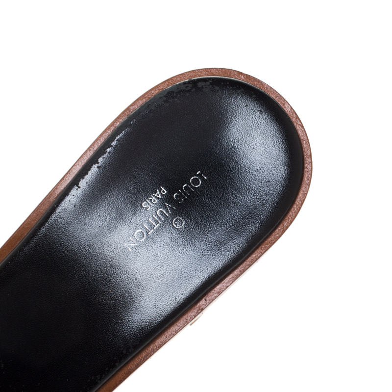 Cloth sandals Louis Vuitton Brown size 39 EU in Cloth - 38322191