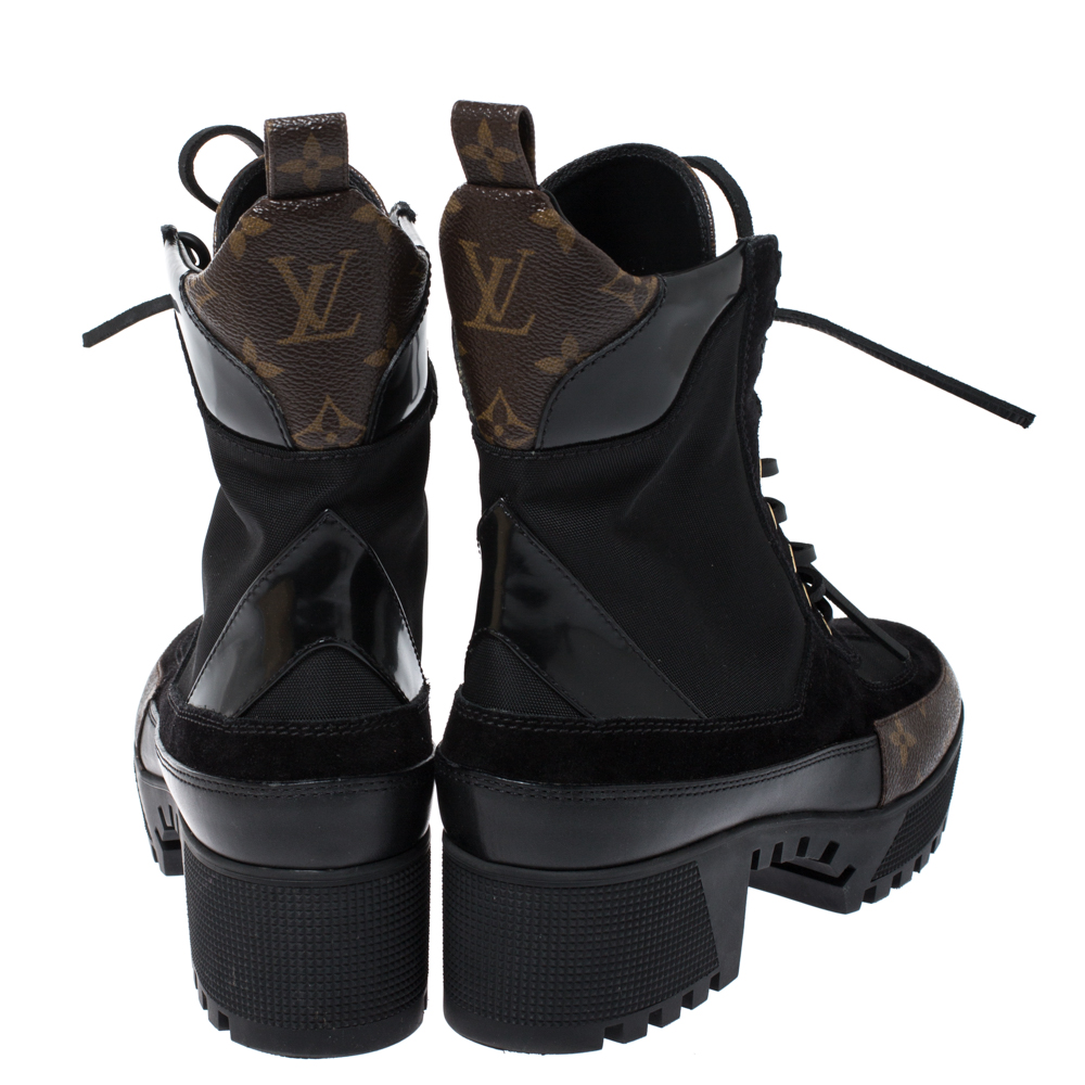 Louis Vuitton Discovery Monogram Ankle Boots in Black — UFO No More