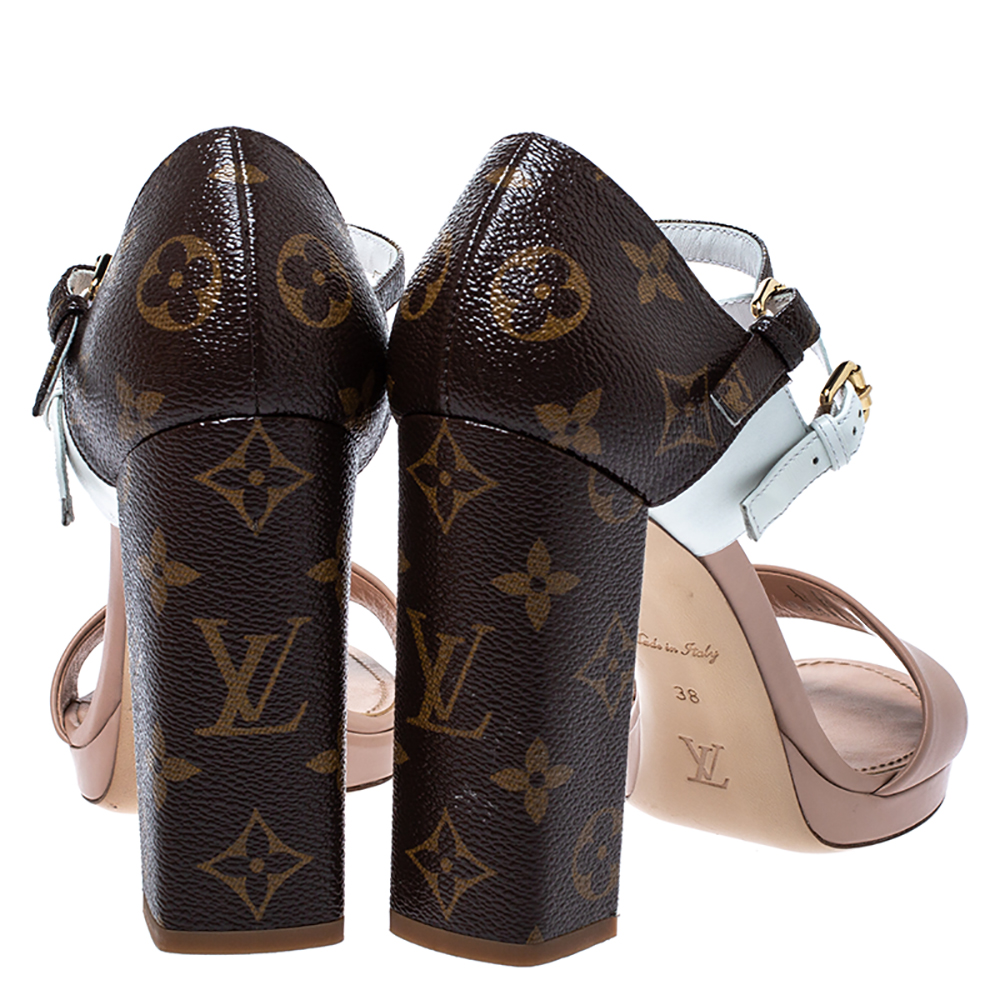 Leather sandals Louis Vuitton Multicolour size 39 EU in Leather - 26139675