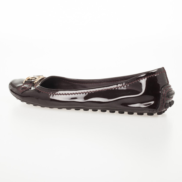 Louis Vuitton Amarante Patent Leather Oxford ballet flats – Dyva's