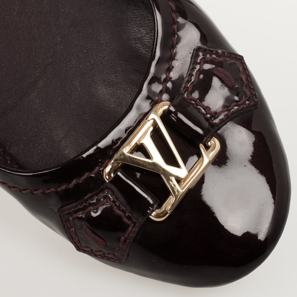 Louis Vuitton Amarante Patent Leather Oxford ballet flats – Dyva's