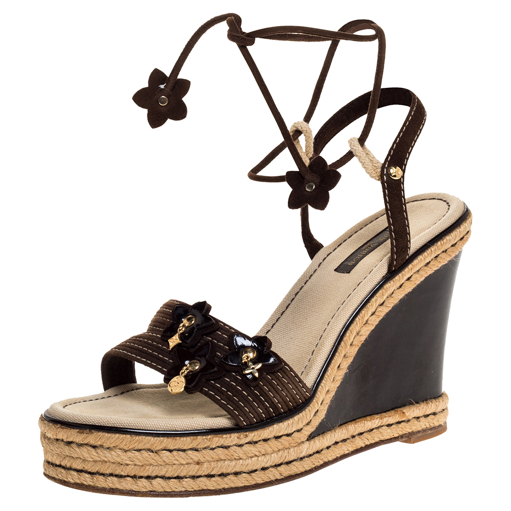 lv sandals ankle wrap