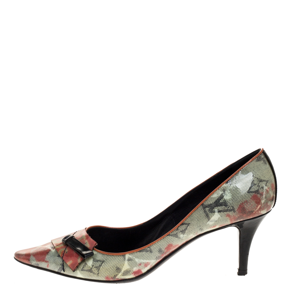 

Louis Vuitton Multicolor Monogram PVC Coated Canvas Pointed Toe Pumps Size