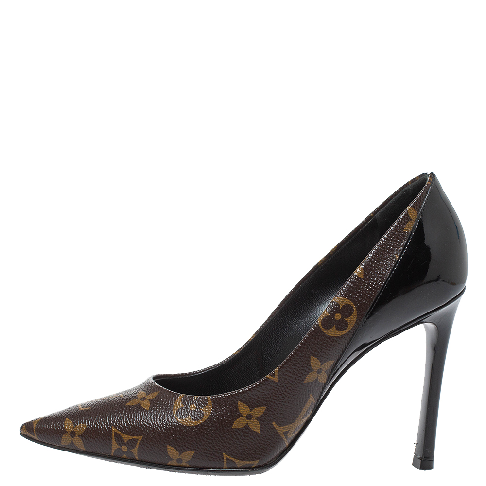 

Louis Vuitton Monogram Canvas Cherie Pointed Toe Pumps Size, Brown