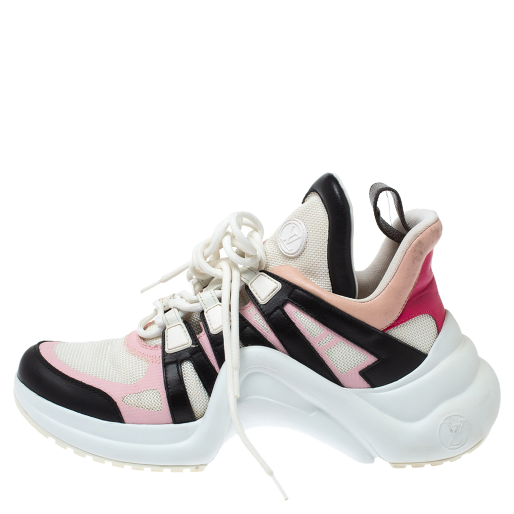 

Louis Vuitton Multicolor Leather and Mesh LV Archlight Sneakers Size