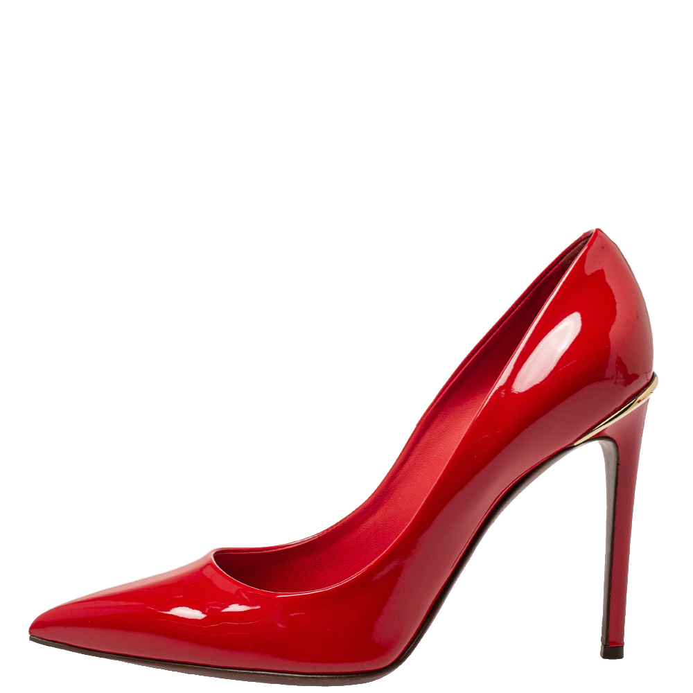 

Louis Vuitton Red Patent Leather Eyeline Pointed Toe Pumps Size