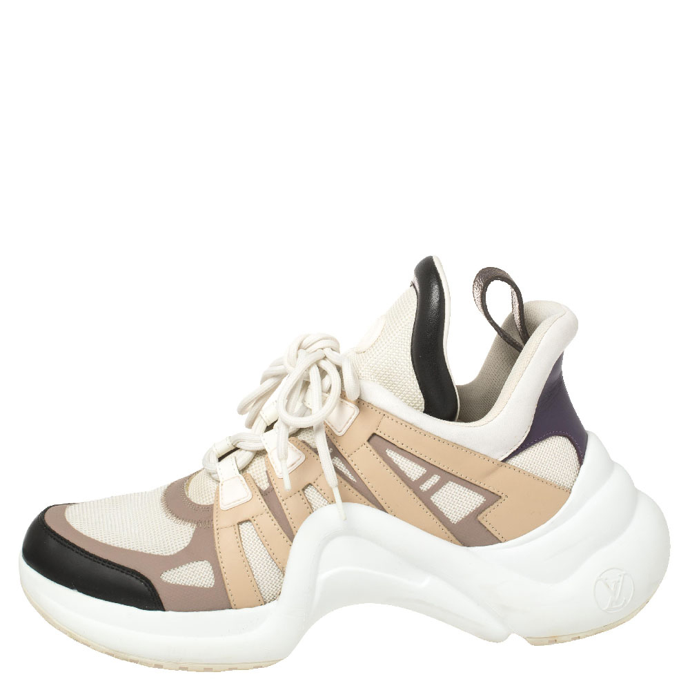 

Louis Vuitton Multicolor Mesh and Leather Archlight Sneakers Size