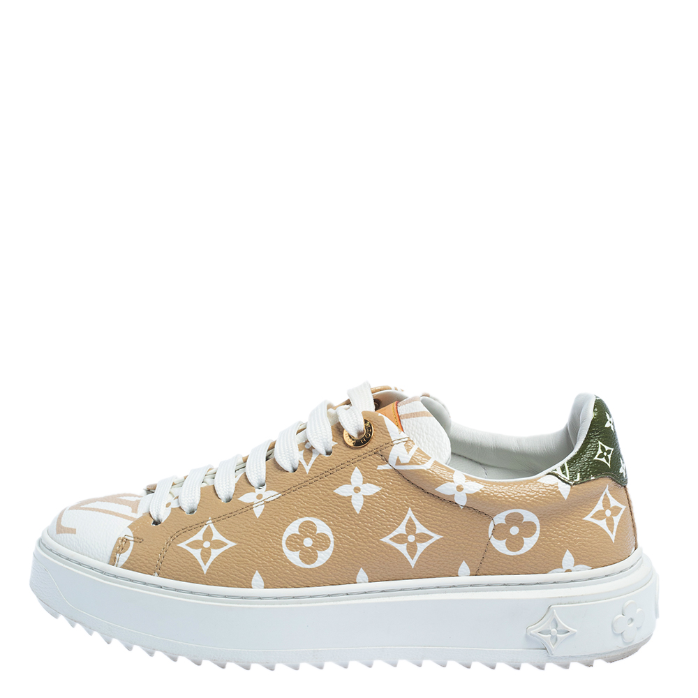 

Louis Vuitton Multicolor Monogram Canvas Giant Time Out Sneakers Size