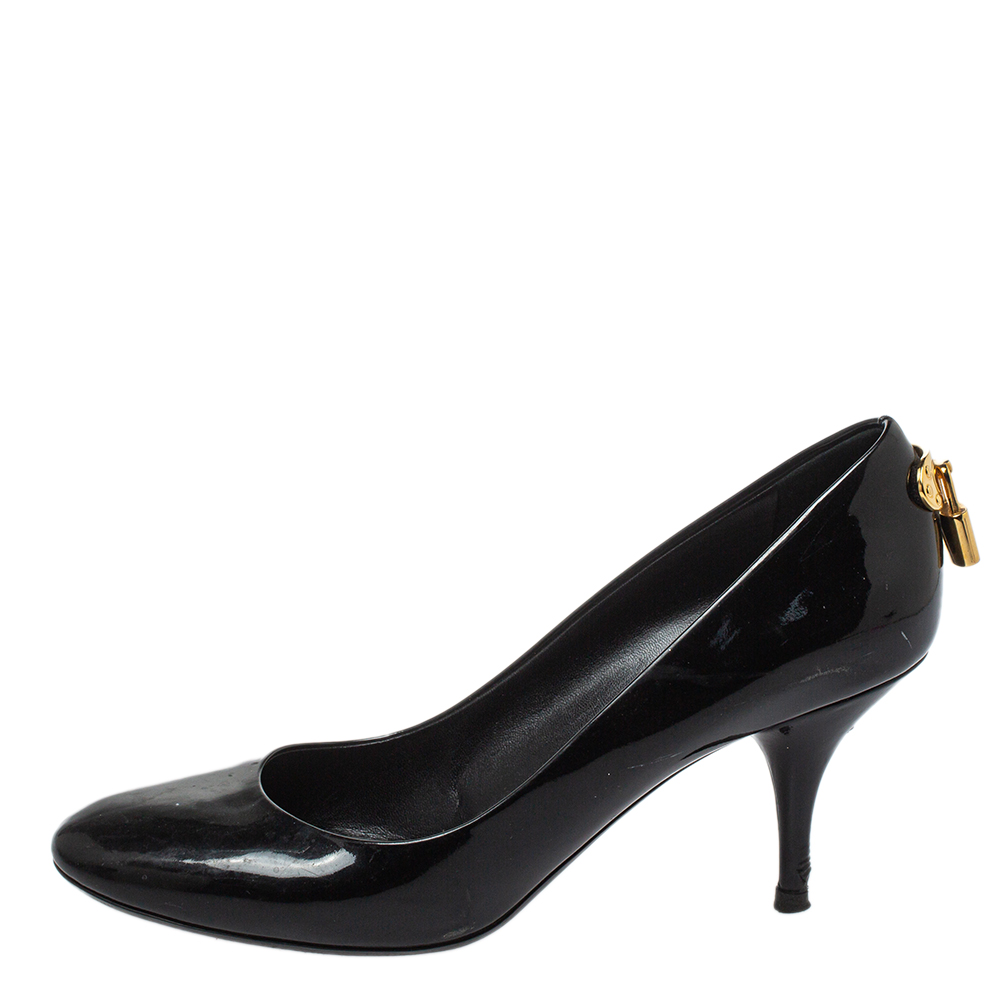 

Louis Vuitton Black Patent Leather Oh Really! Pumps Size