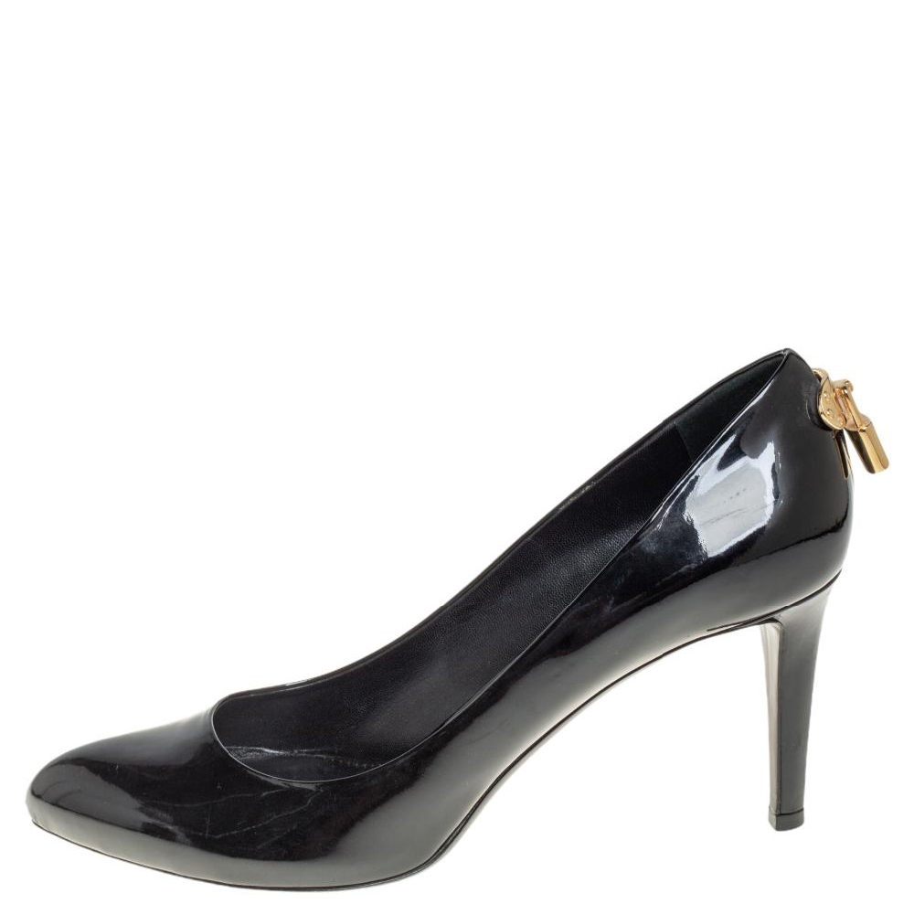 

Louis Vuitton Black Patent Leather Oh Really! Pumps Size