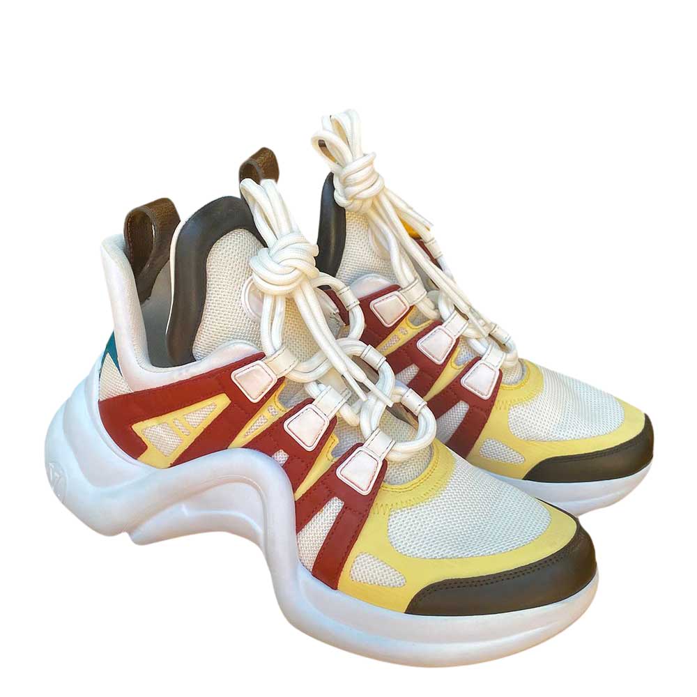 

Louis Vuitton White and Multicolor Leather Archlight Sneakers Size IT