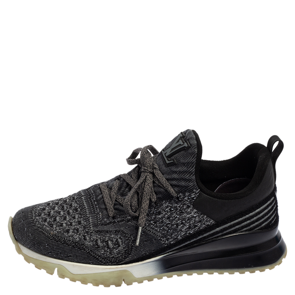 

Louis Vuitton Grey Knit Fabric Aftergame Lace Up Sneakers Size