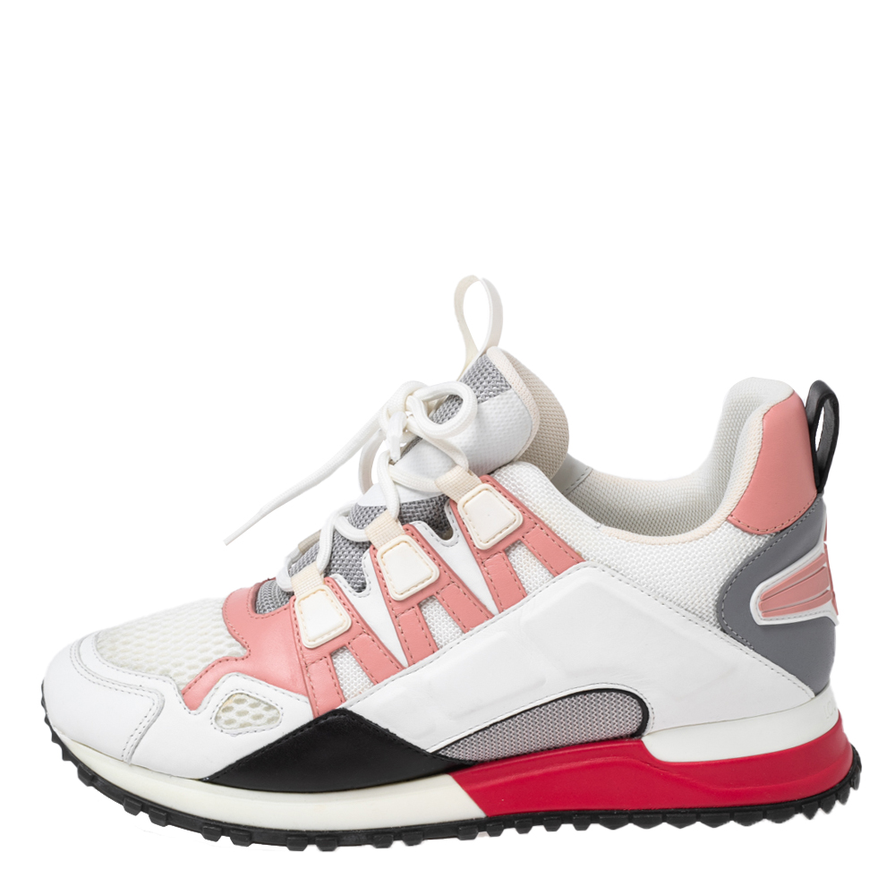 

Louis Vuitton Multicolor Leather And Mesh Run Away Sneakers Size