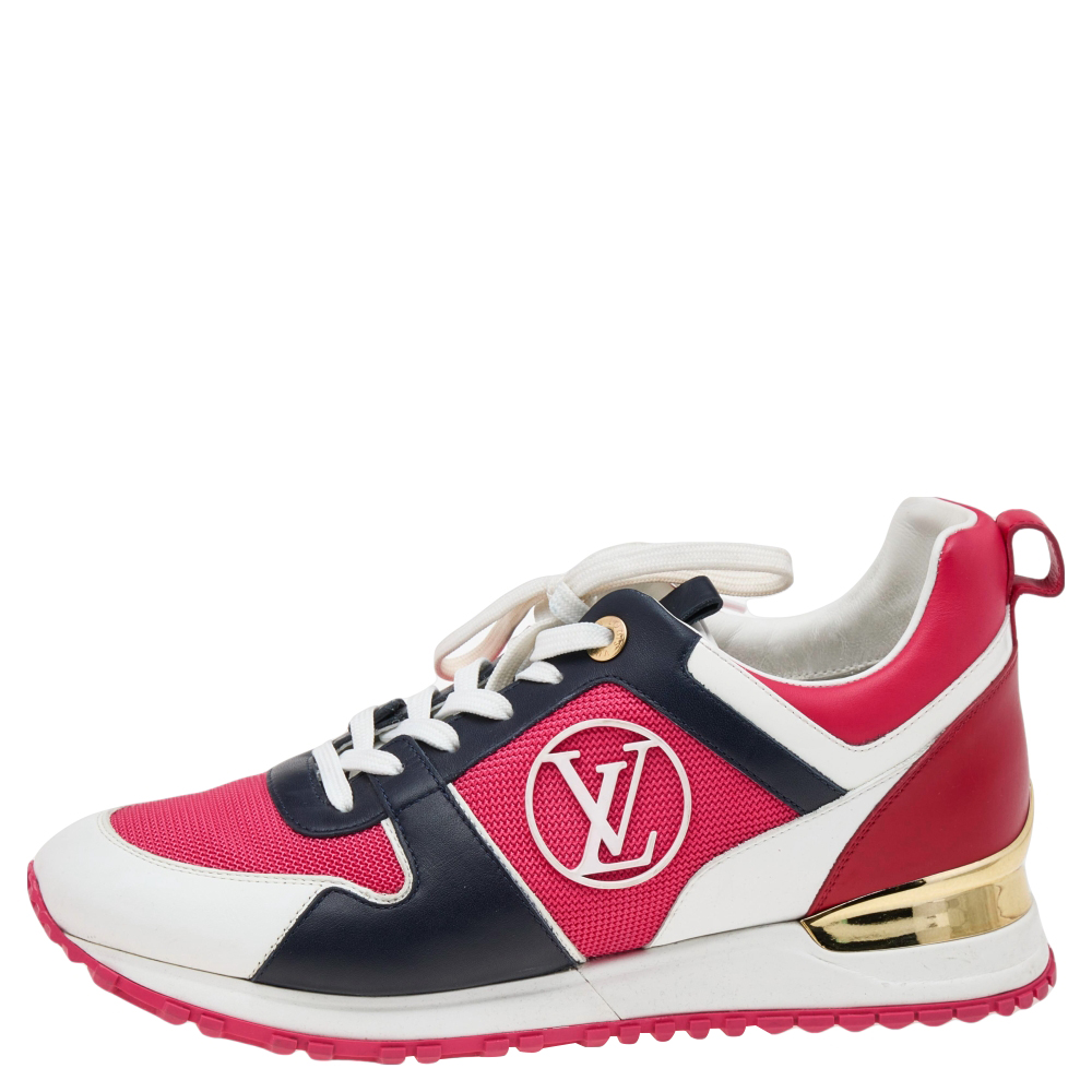 

Louis Vuitton Multicolor Leather And Mesh Run Away Low Top Sneakers Size