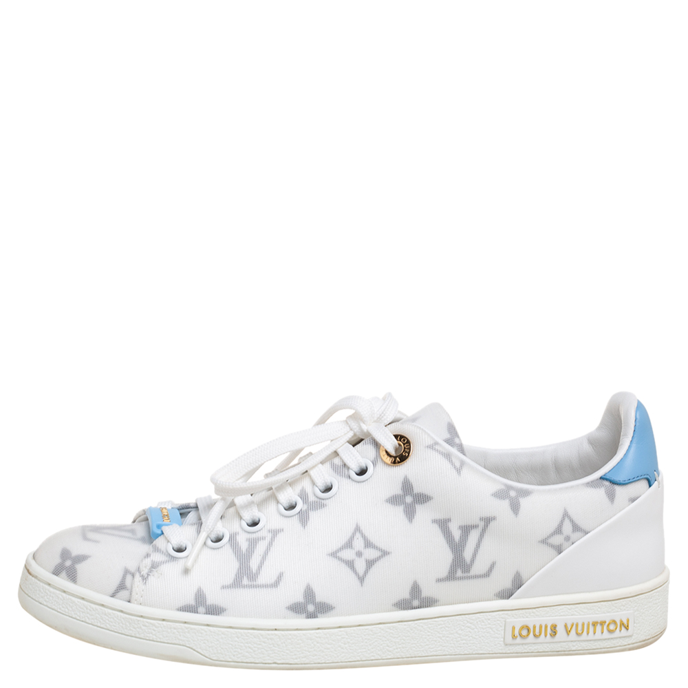 

Louis Vuitton White Monogram Technical Mesh Frontrow Sneakers Size