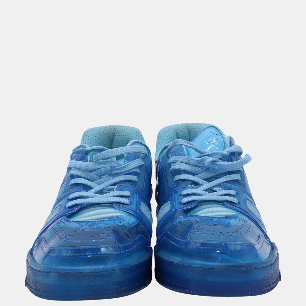 

Louis Vuitton Blue PVC Transparent Trainer Sneakers Size US 9 EU