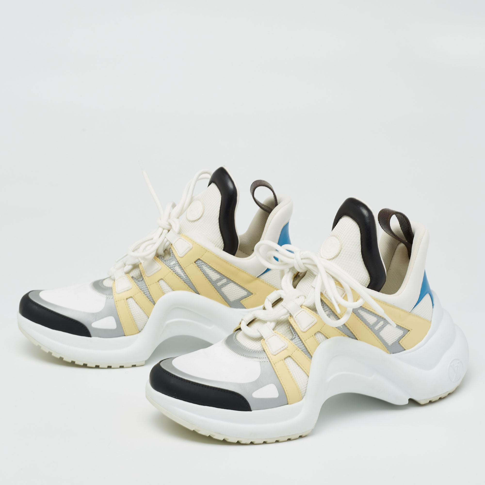 

Louis Vuitton Multicolor Leather And Mesh Archlight Sneakers Size