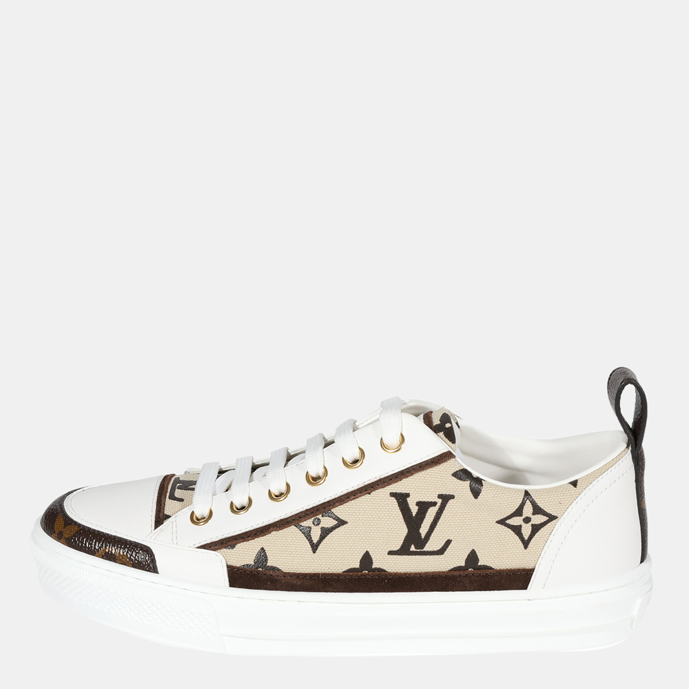 Louis Vuitton Womens Low-top Sneakers, White, 35.5