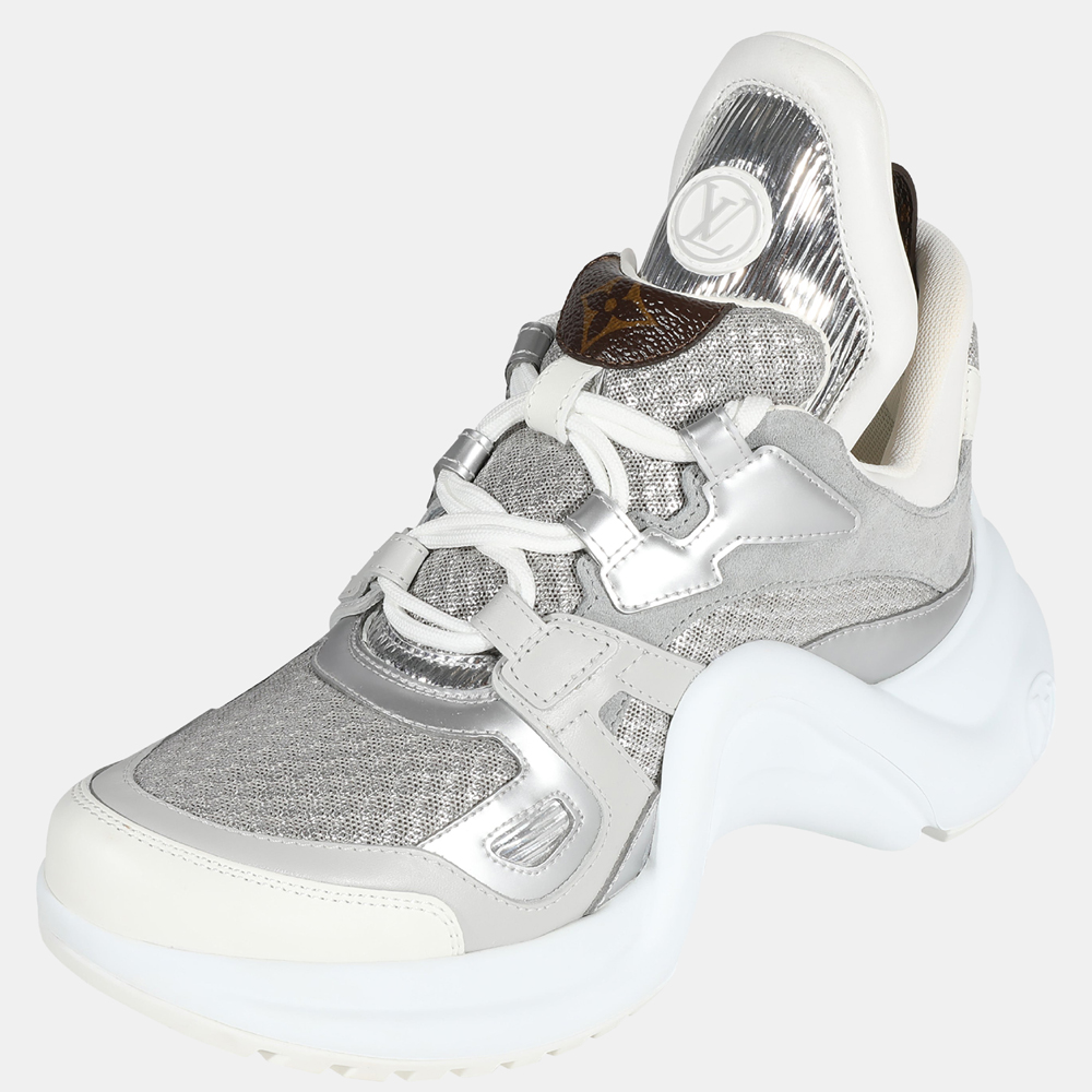 

Louis Vuitton White Silver Archlight Sneaker EU