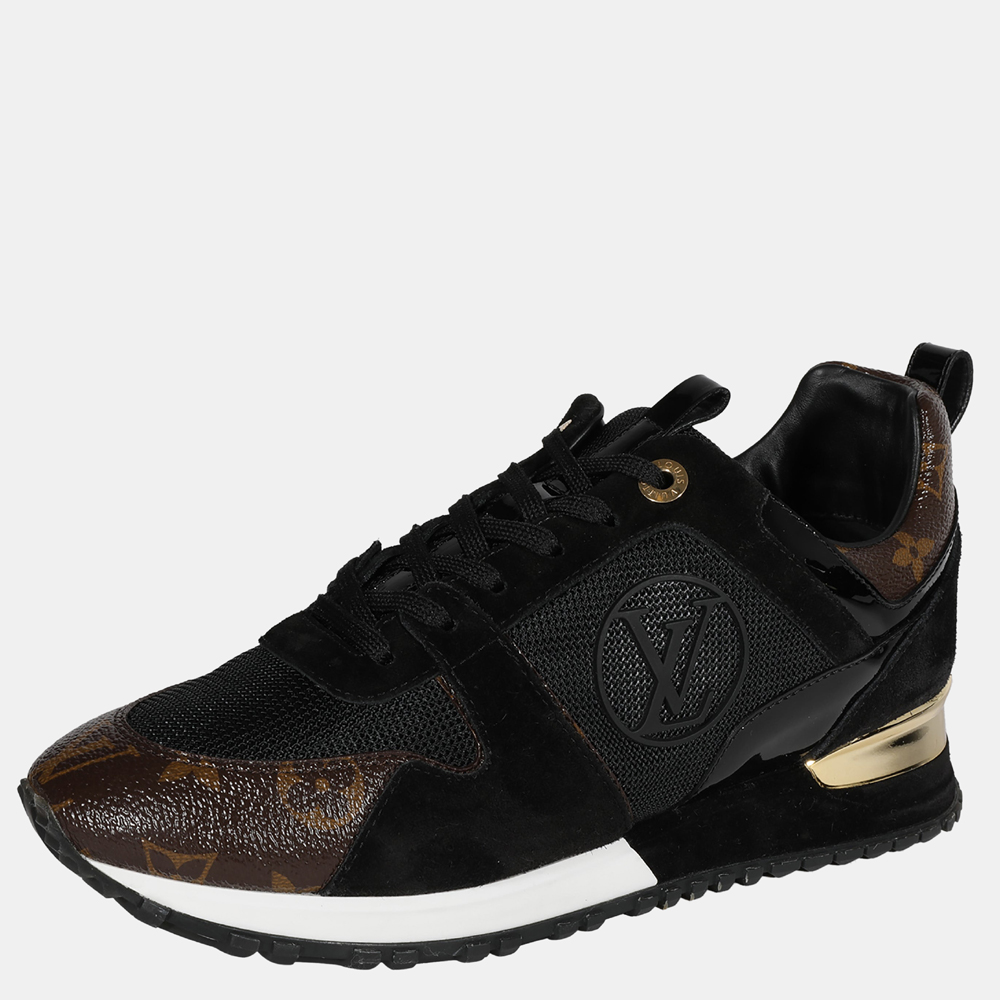 

Louis Vuitton Black/Gold Run Away Low Sneakers Size EU