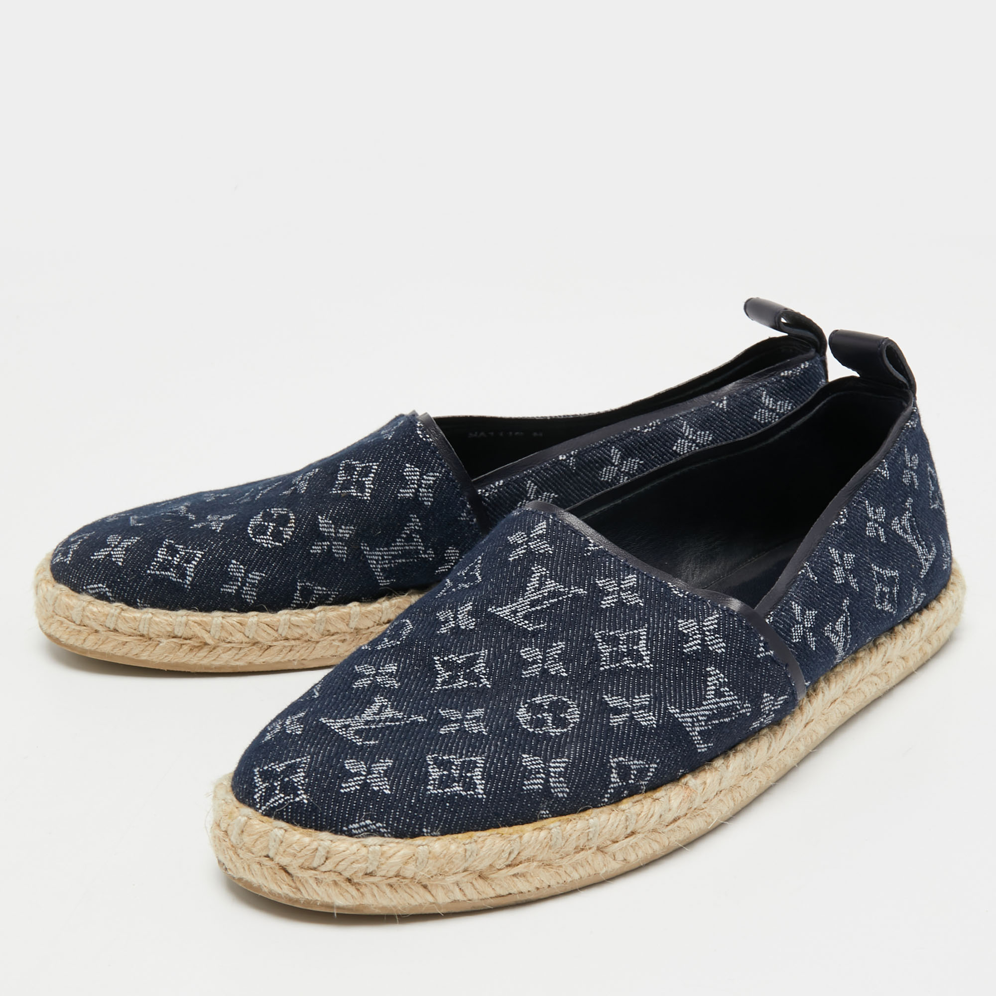 

Louis Vuitton Monogram Denim Espadrille Loafers Size, Blue