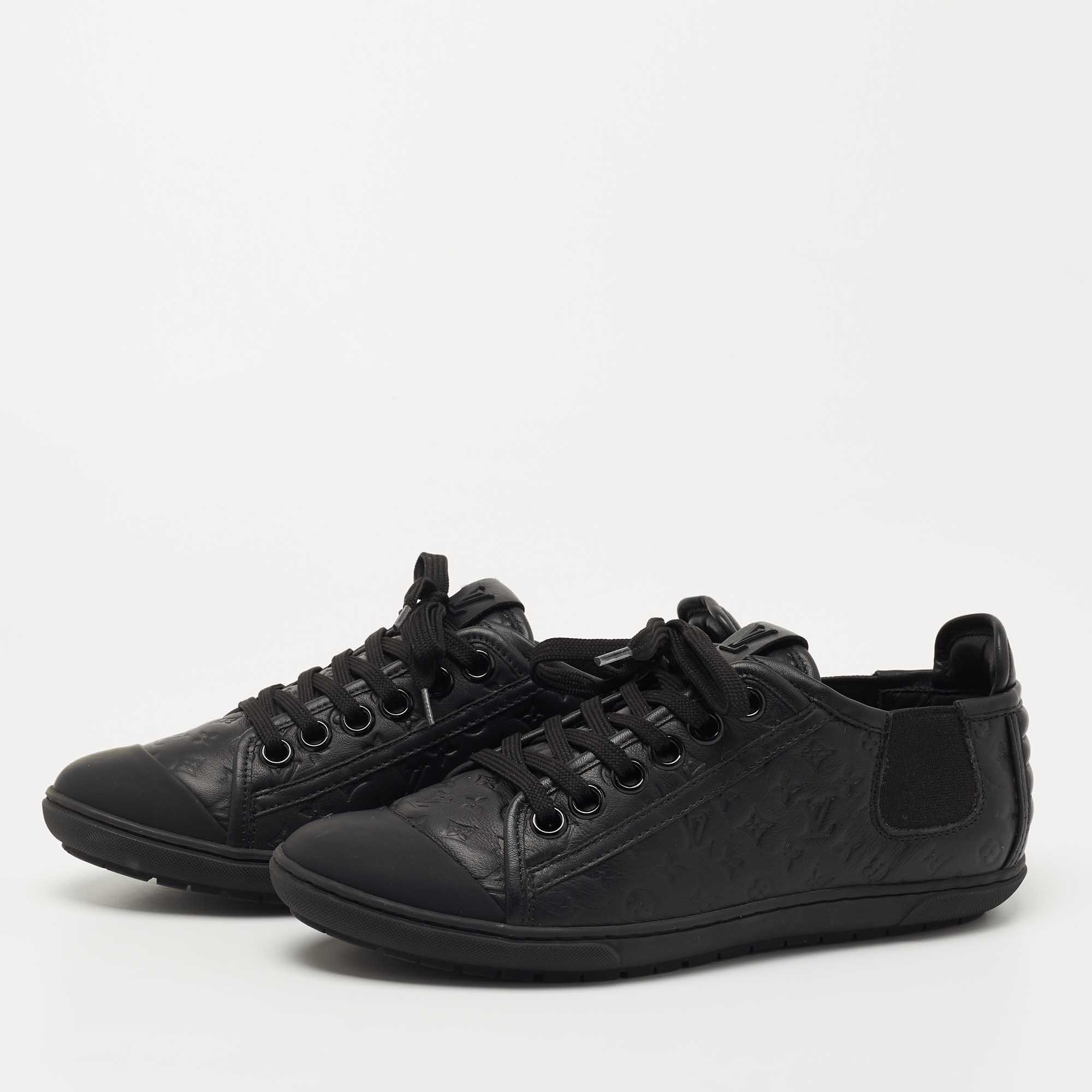 

Louis Vuitton Black Monogram Empreinte Low Top Sneakers