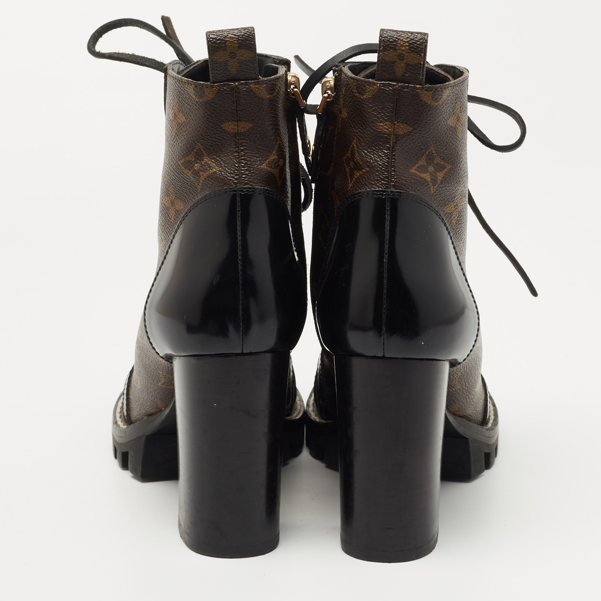 Bottines Star Trail en cuir noir et monogram p.39 - Louis Vuitton