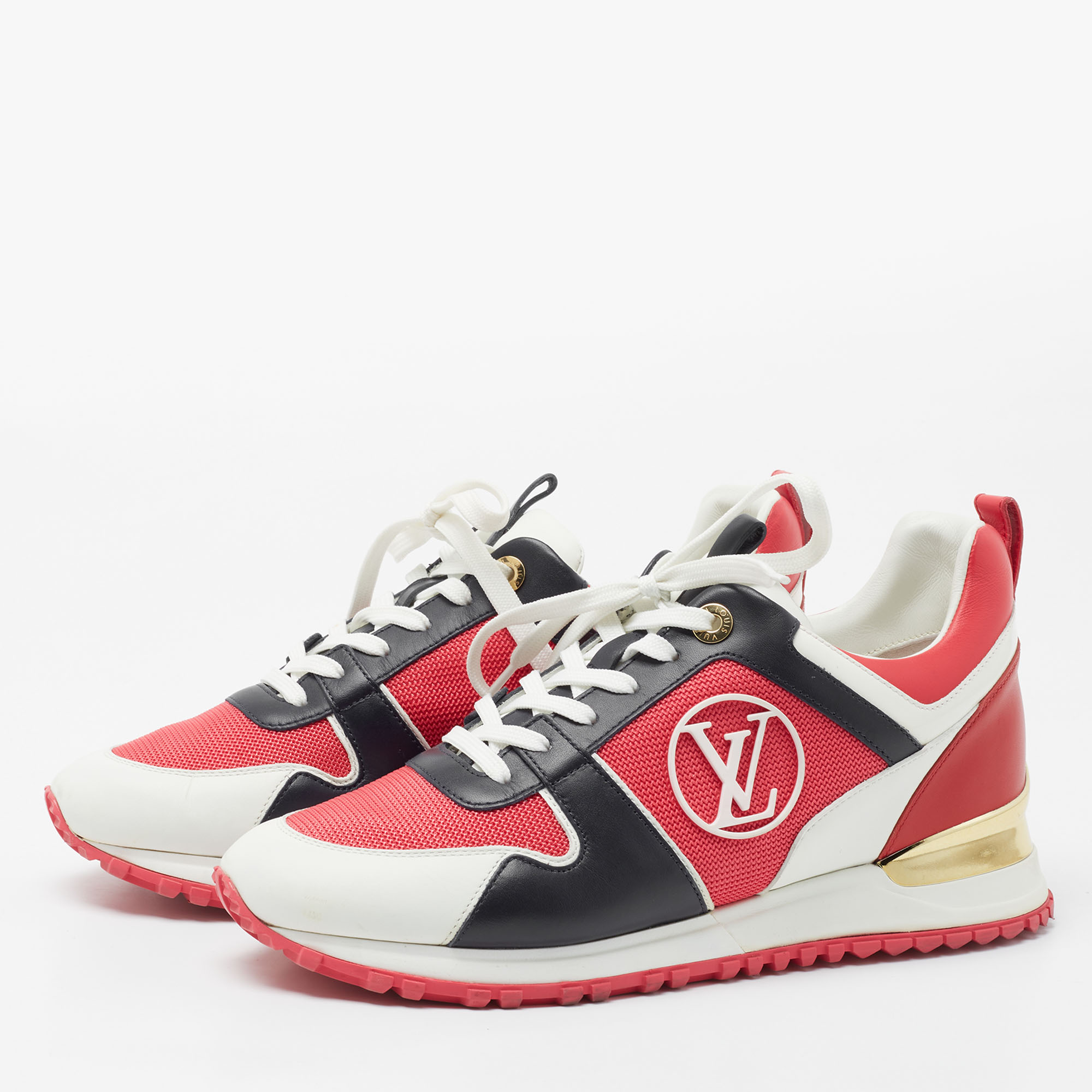 

Louis Vuitton Multicolor Mesh and Leather Run Away Sneakers Size