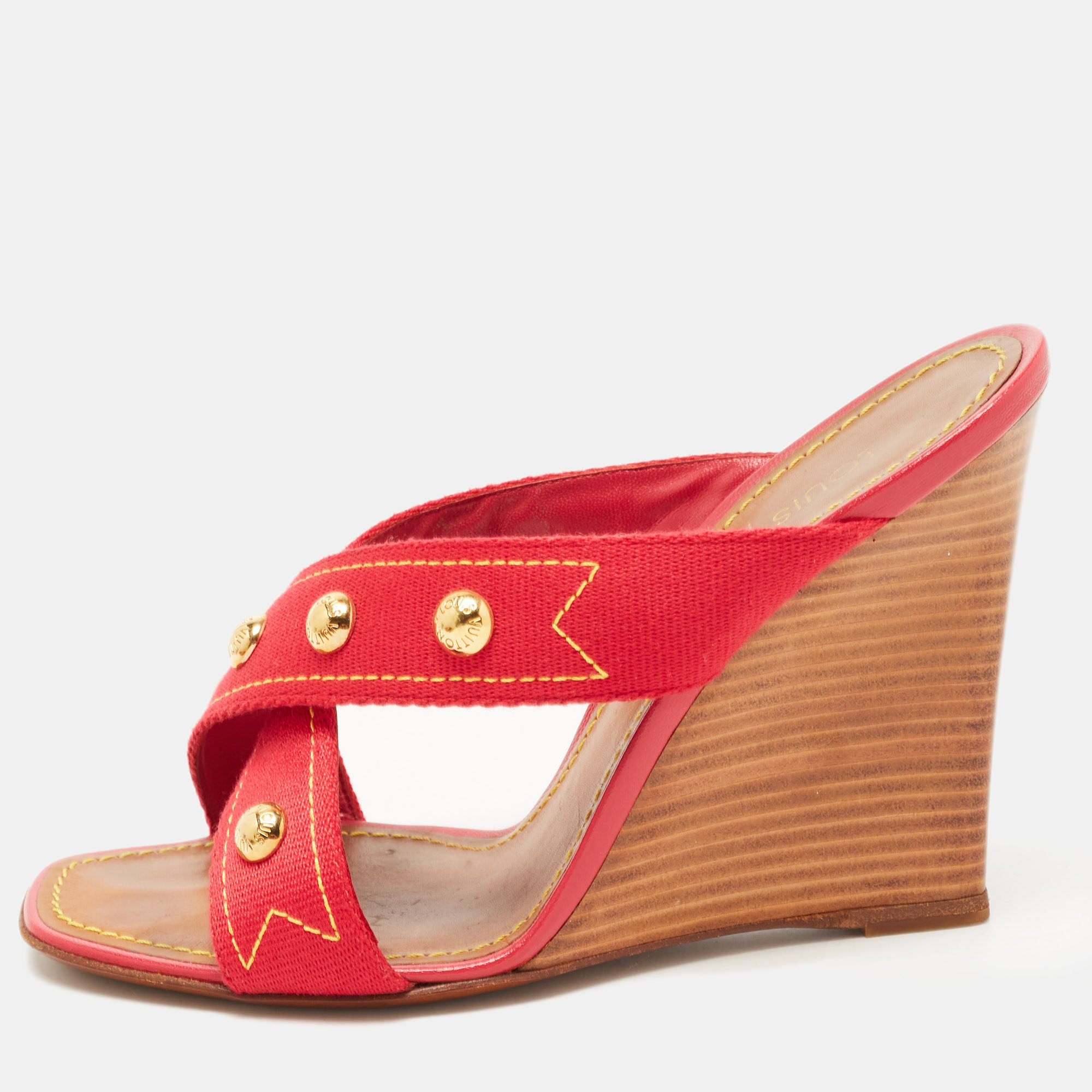 Louis Vuitton 2005 pre-owned Bow Wedge Sandals - Farfetch