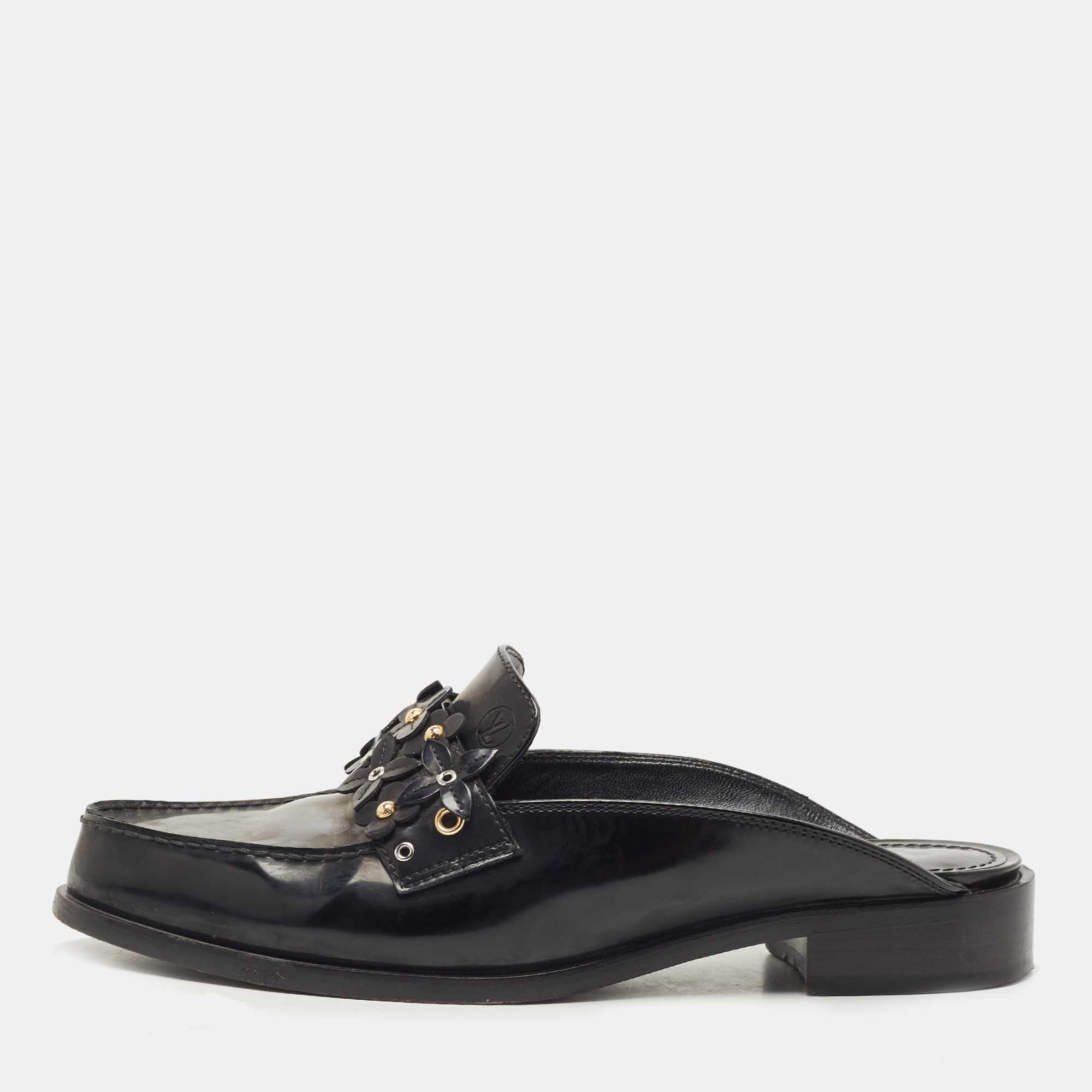 Preloved Louis Vuitton Since 1854 Flat Mule Lock It Sandals Size 38 MA –  KimmieBBags LLC