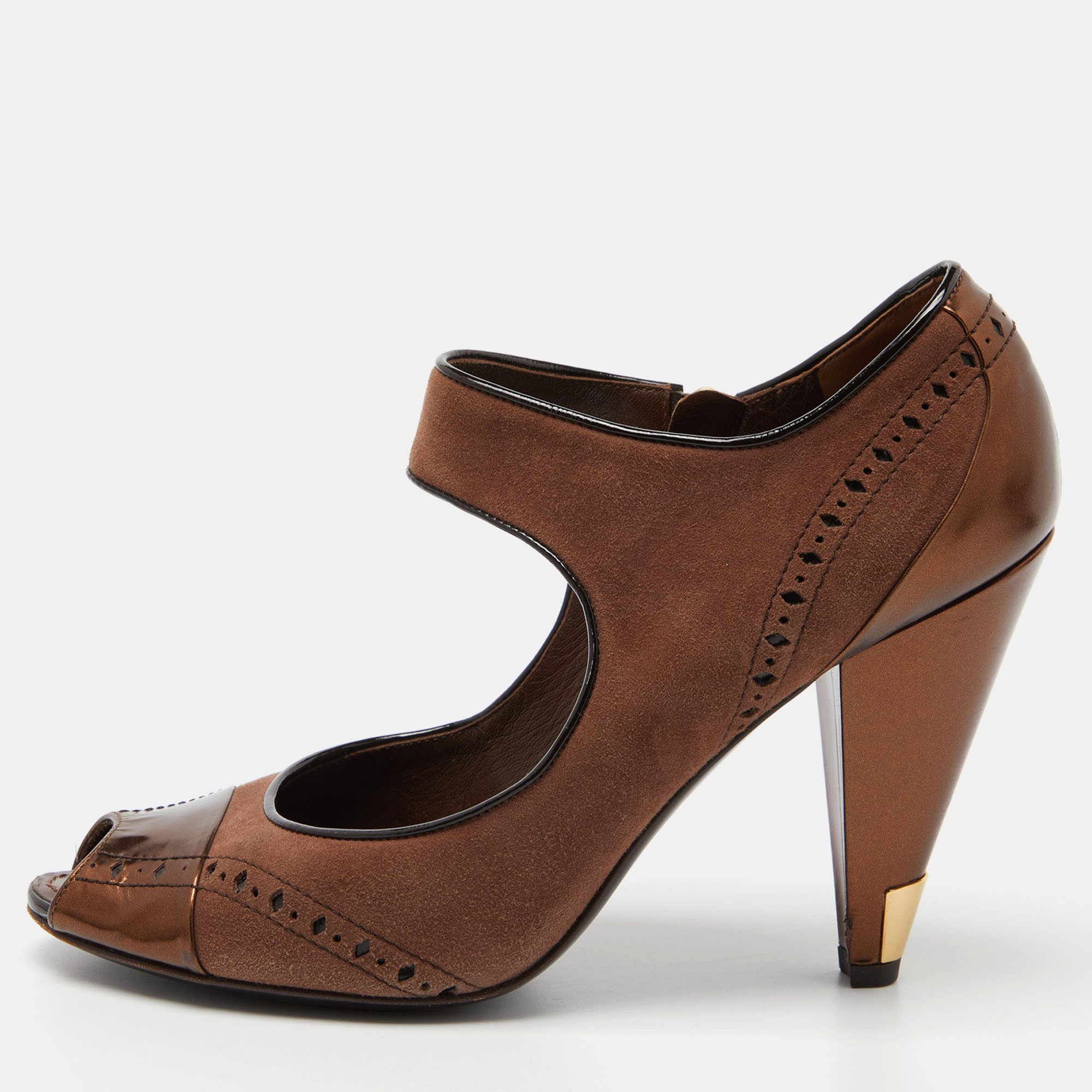 Womans Louis Vuitton Flip Flop sandals leather shoes size 39