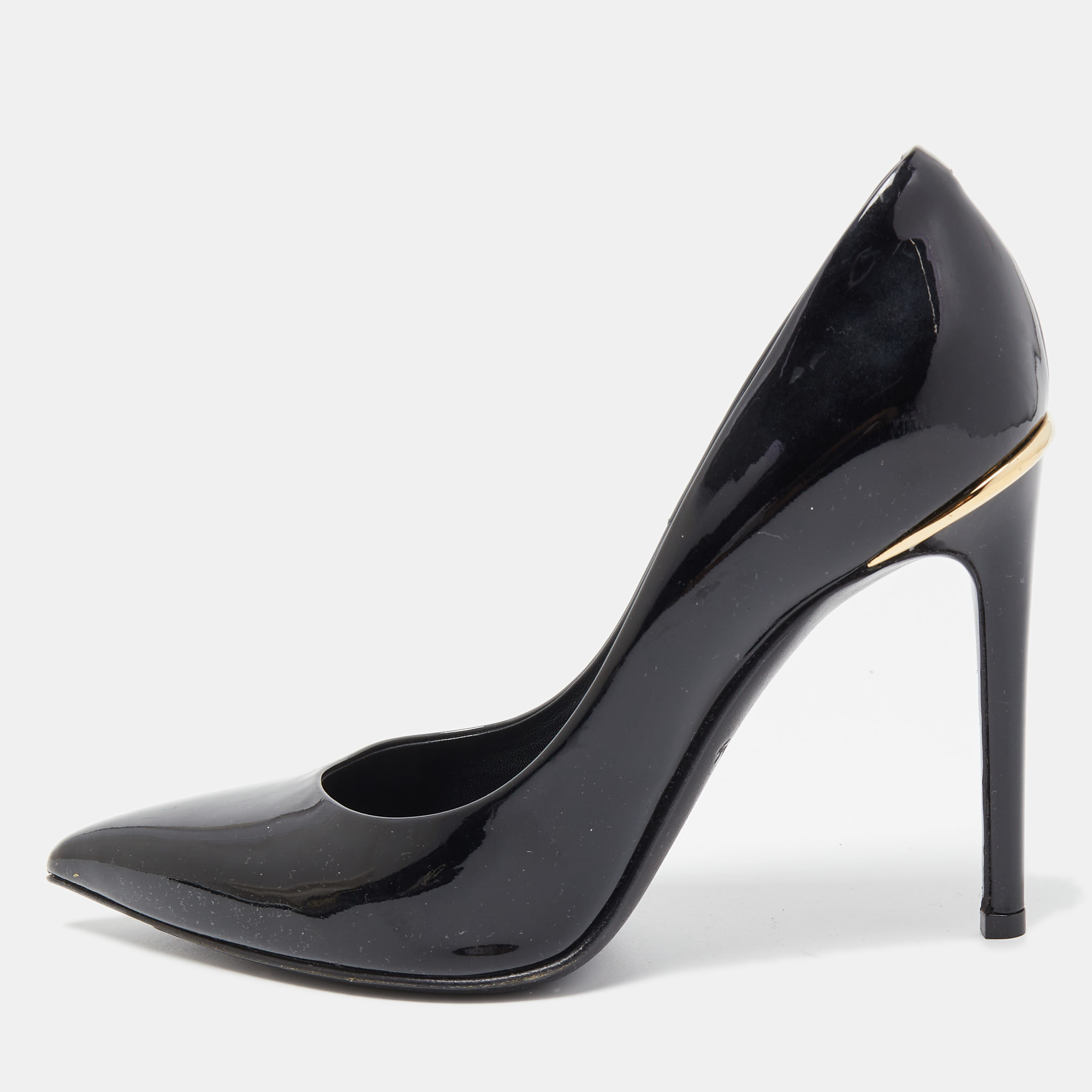 Used] Louis Vuitton LOUIS VUITTON shoot boots side zip patent leather pumps  Italian shoes women's leather black size 35 (22 cm equivalent) ref.388544 -  Joli Closet