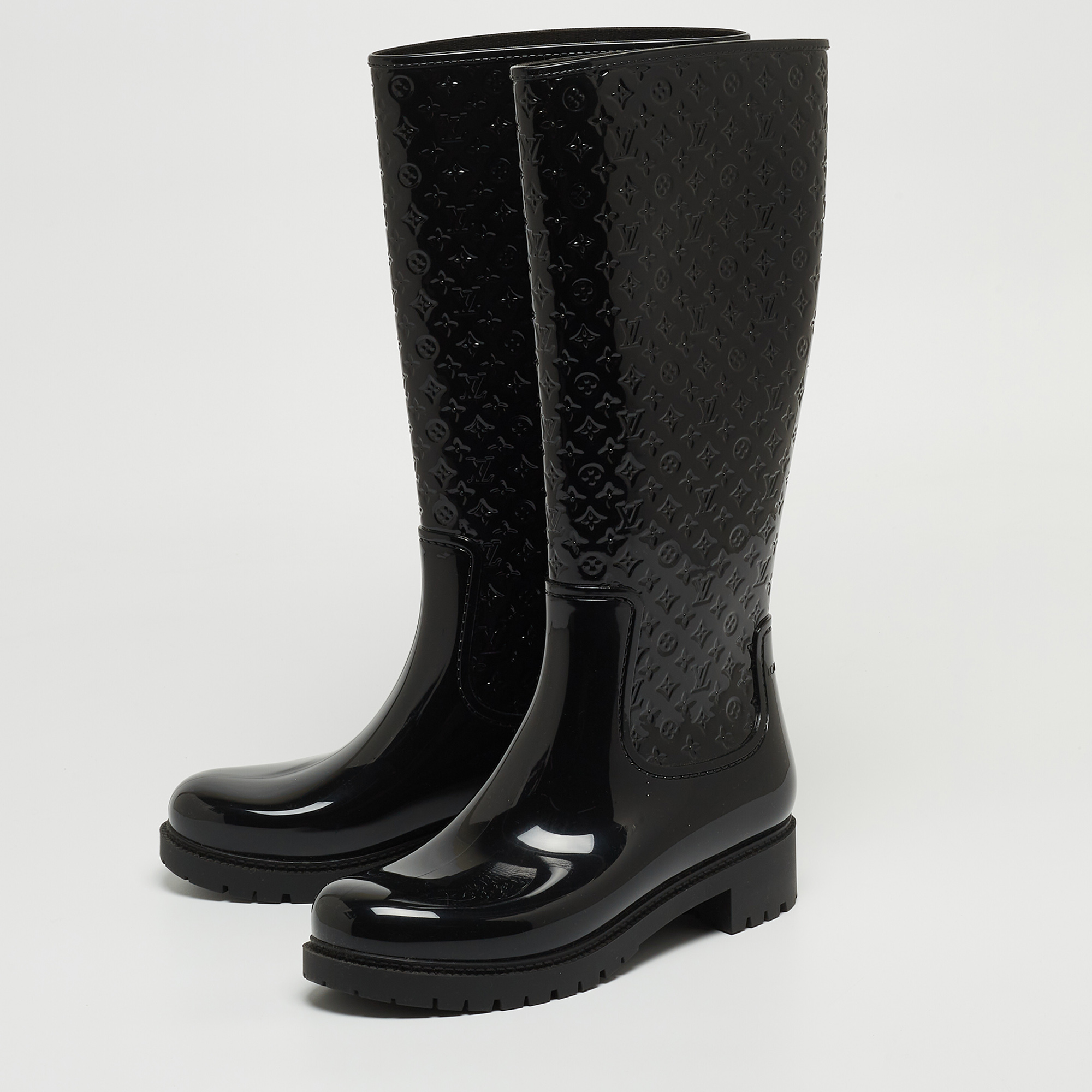 Louis Vuitton LV Monogram Rain Boots It 37 | 7