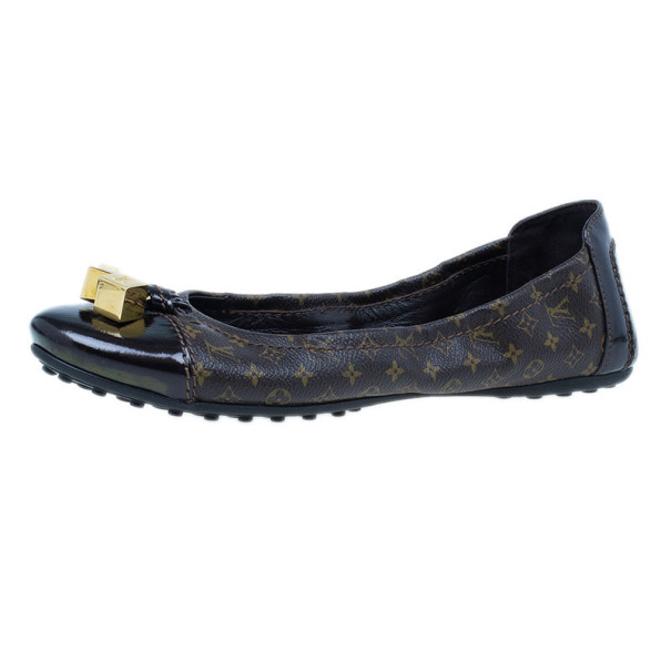 Pre Owned Louis Vuitton Monogram Canvas Lovely Ballet Flats Size 40