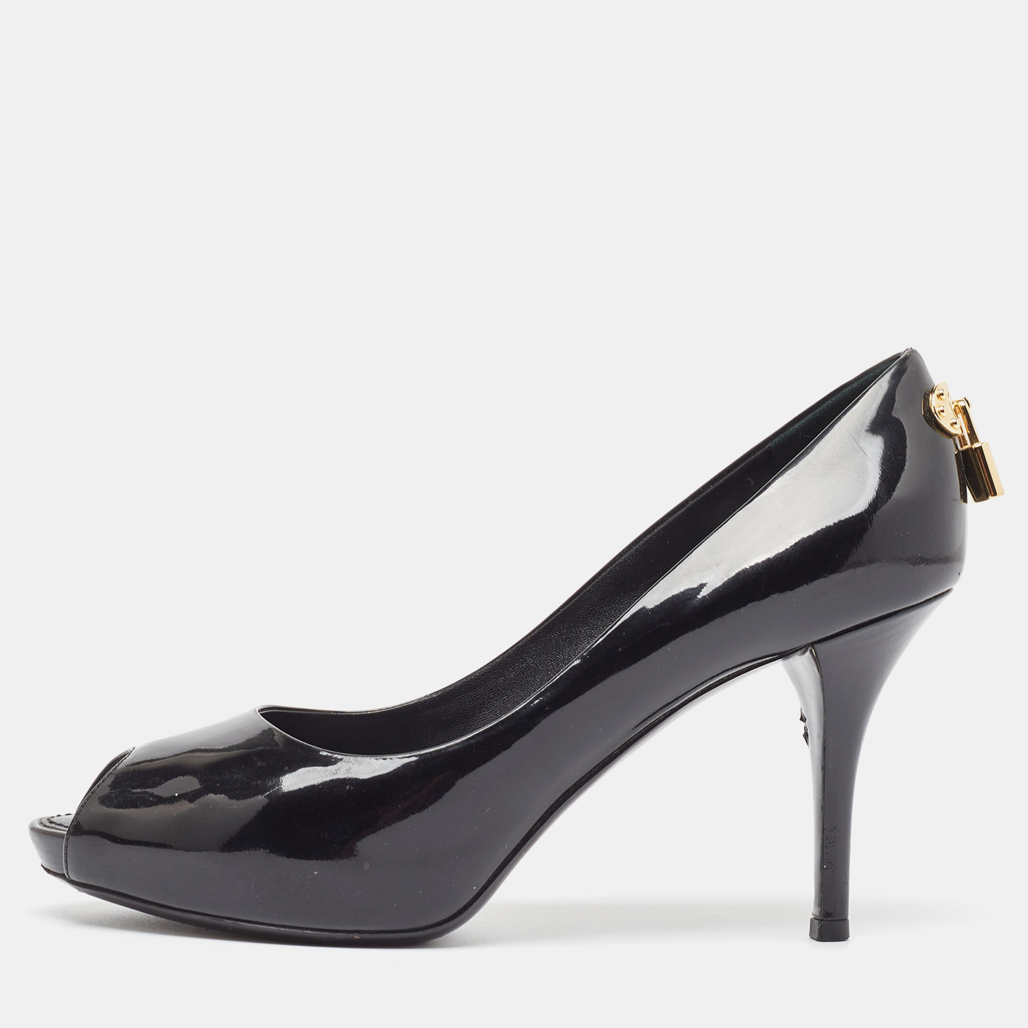 

Louis Vuitton Black Patent Leather Oh Really! Pumps Size