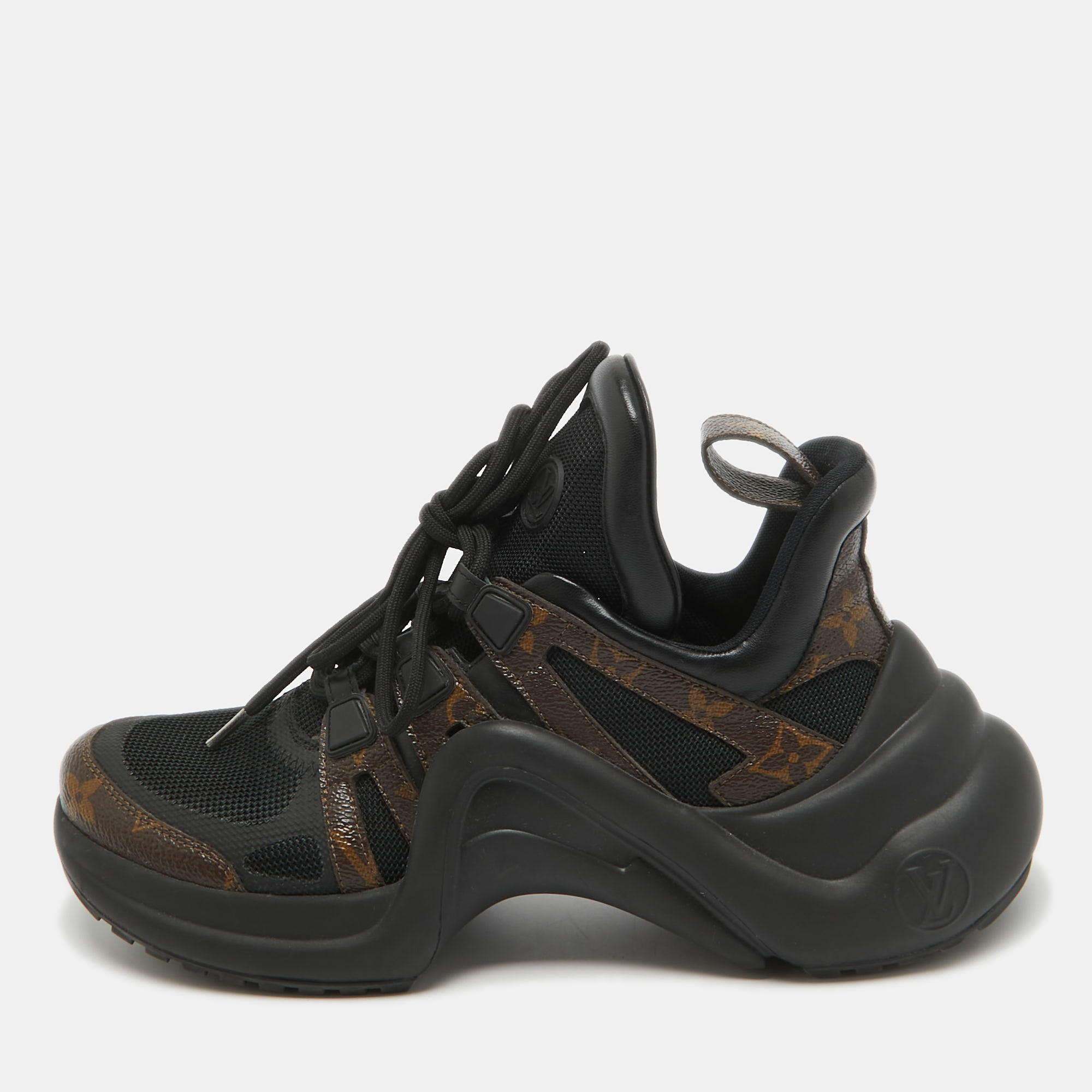 

Louis Vuitton Brown/Black Monogram Coated Canvas Archlight Low Top Sneakers