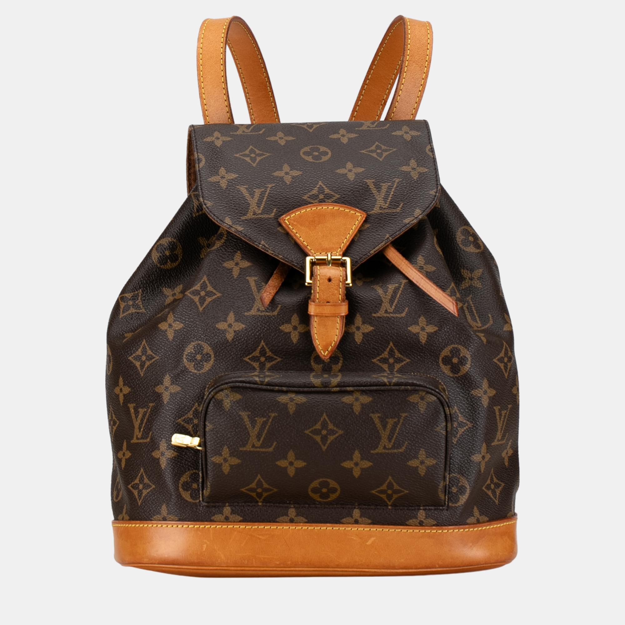 

Louis Vuitton Brown Monogram Montsouris MM
