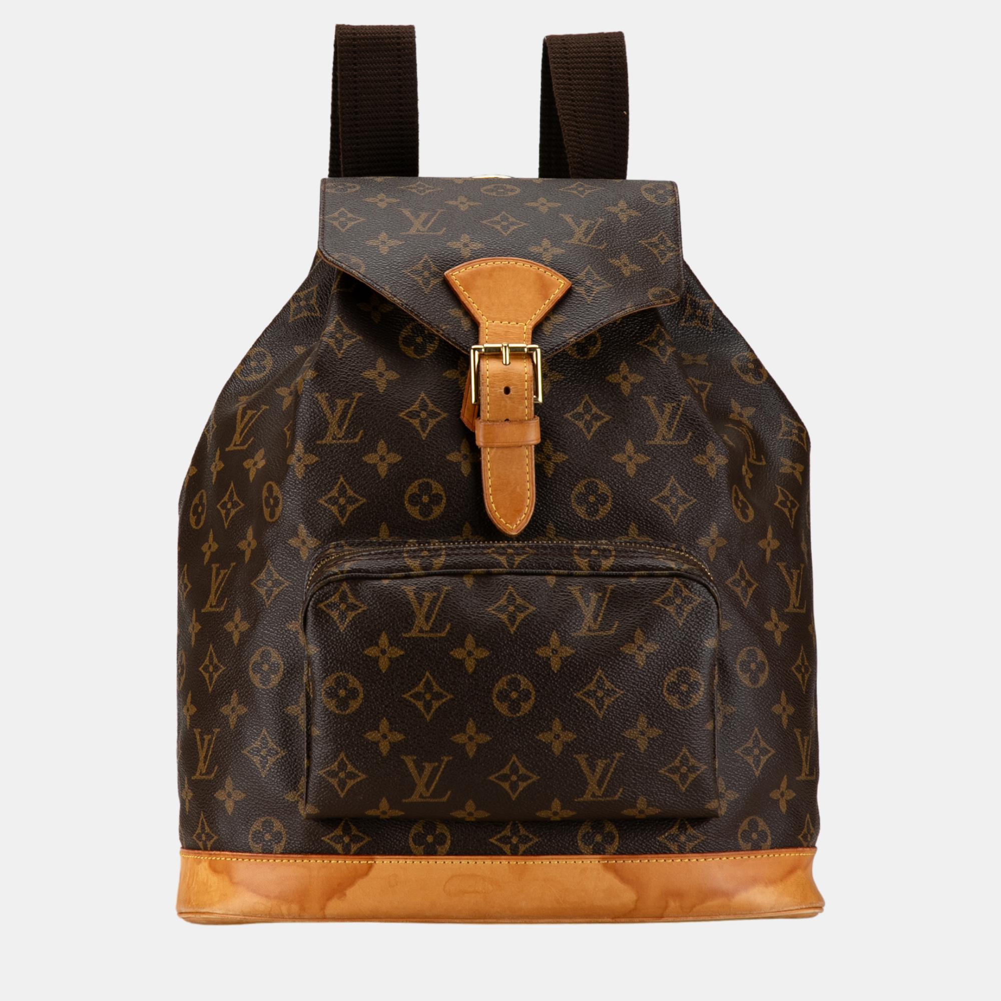 

Louis Vuitton Brown Monogram Montsouris GM