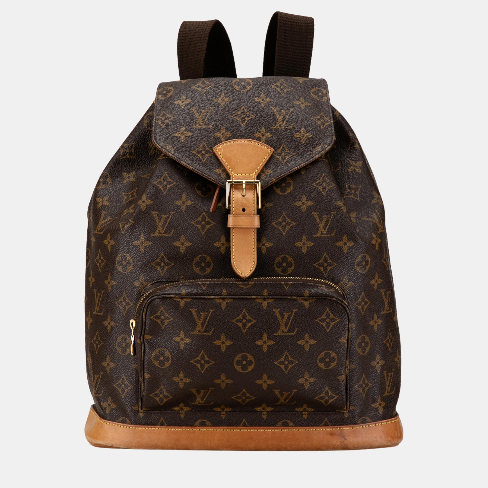 

Louis Vuitton Brown Monogram Montsouris GM