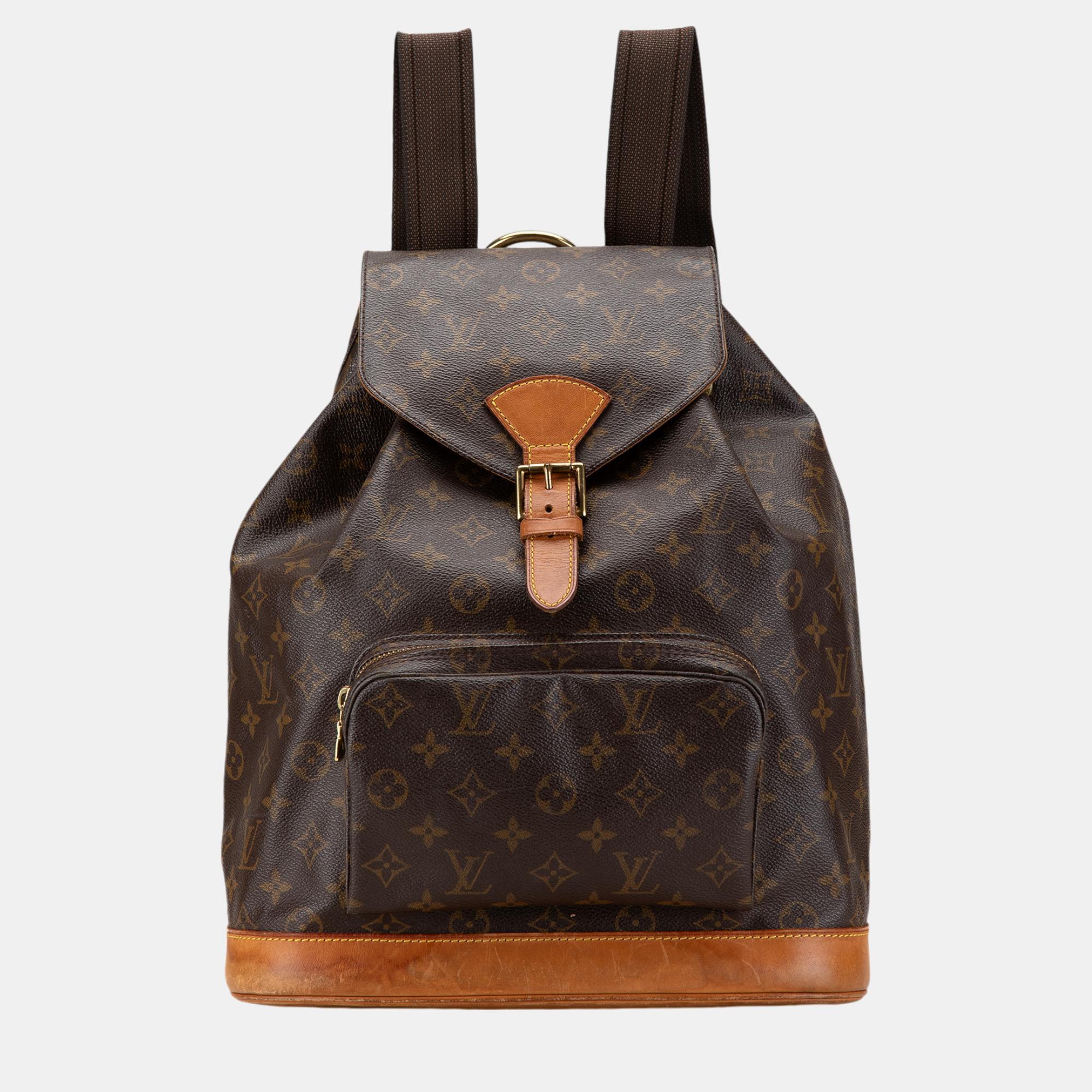 

Louis Vuitton Brown Monogram Montsouris GM