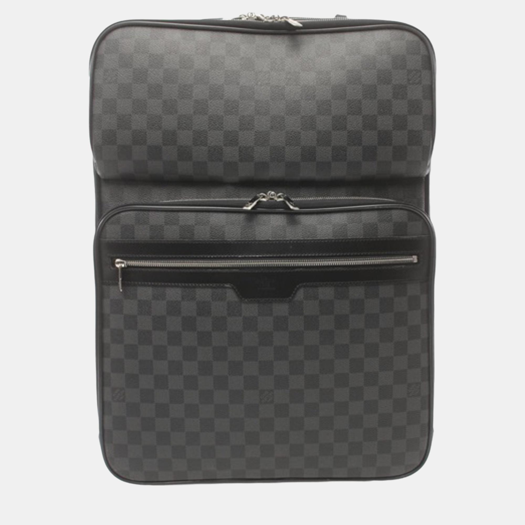 

Louis Vuitton Black Damier Graphite Pegase Business 55