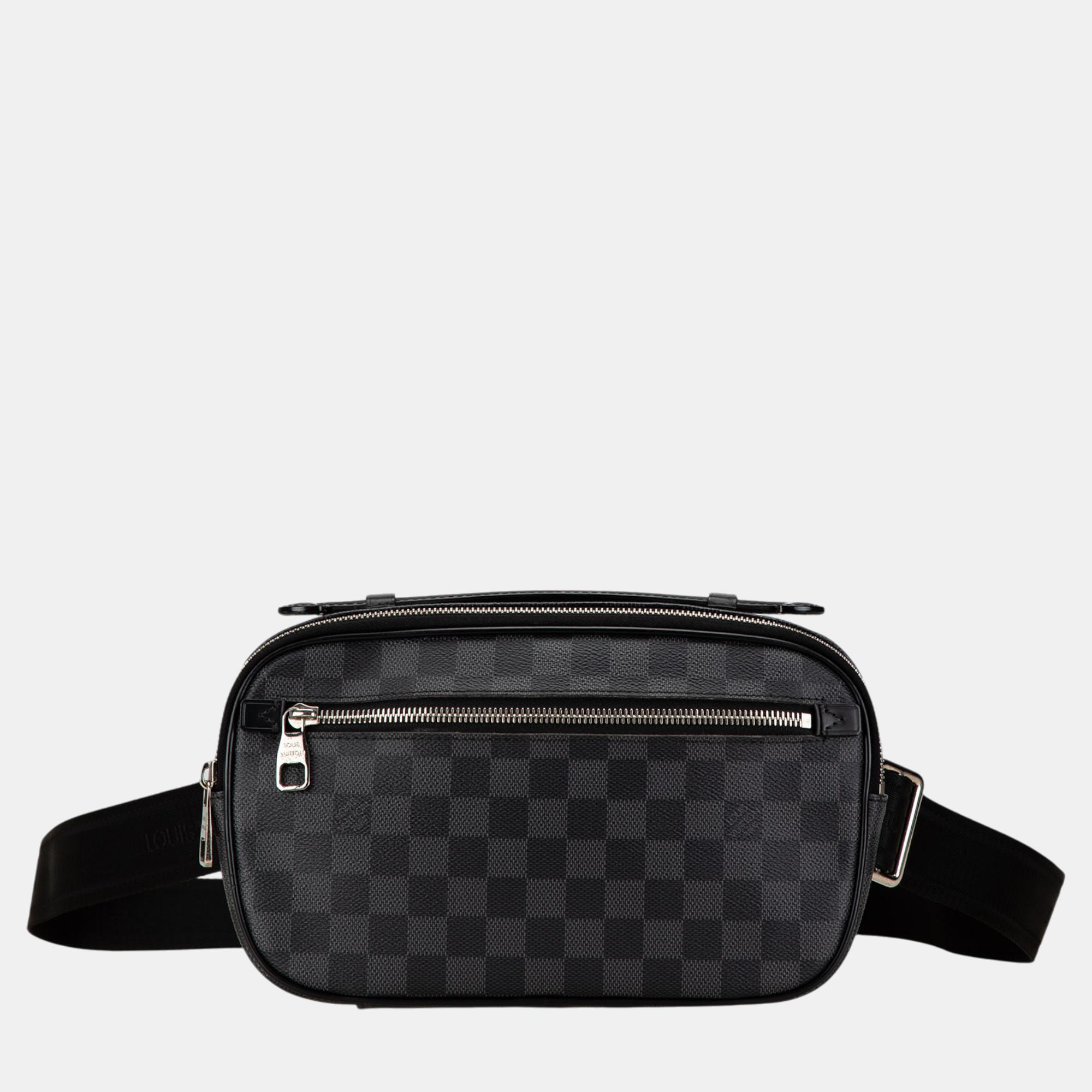 

Louis Vuitton Black Damier Graphite Ambler