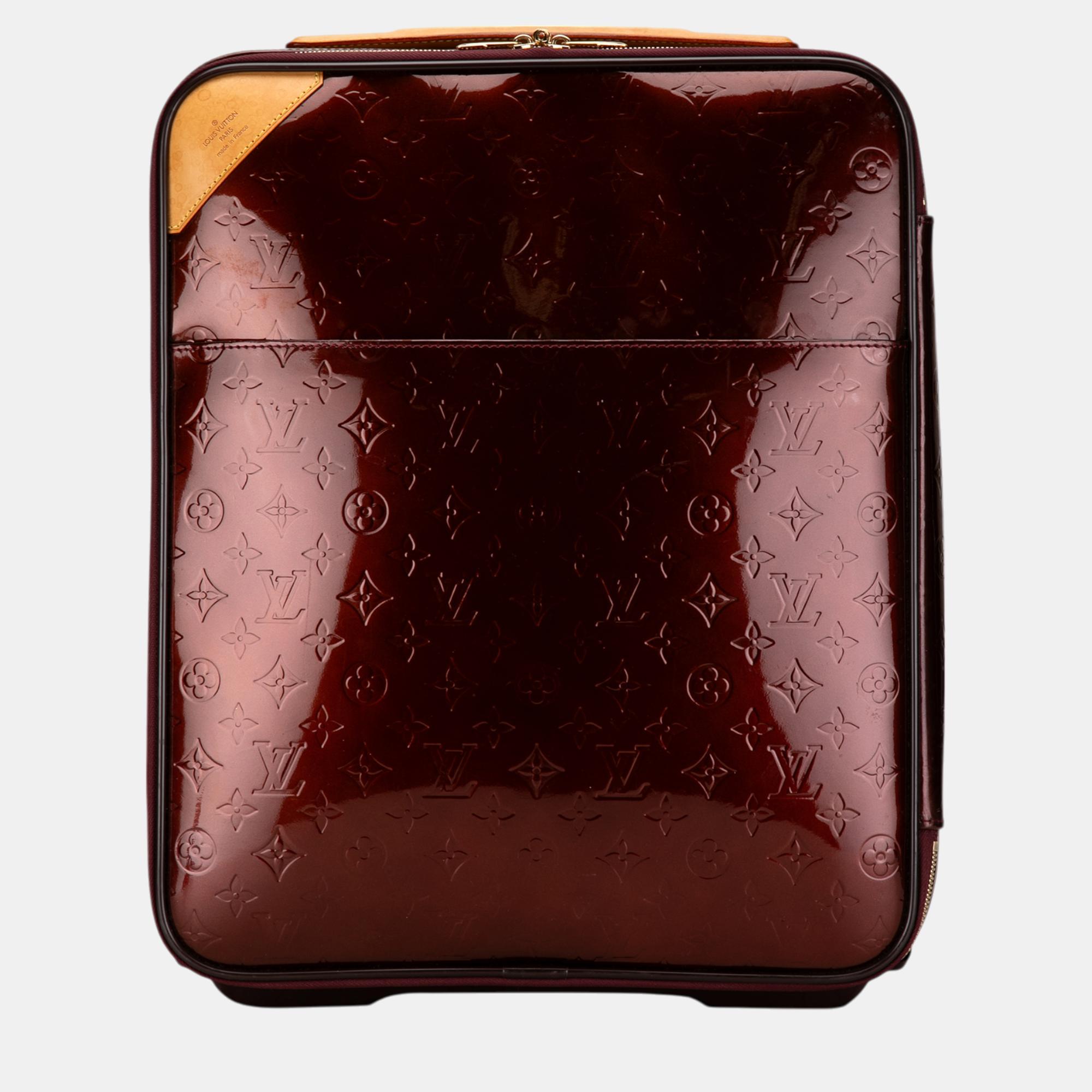 

Louis Vuitton Burgundy Monogram Vernis Pegase 45