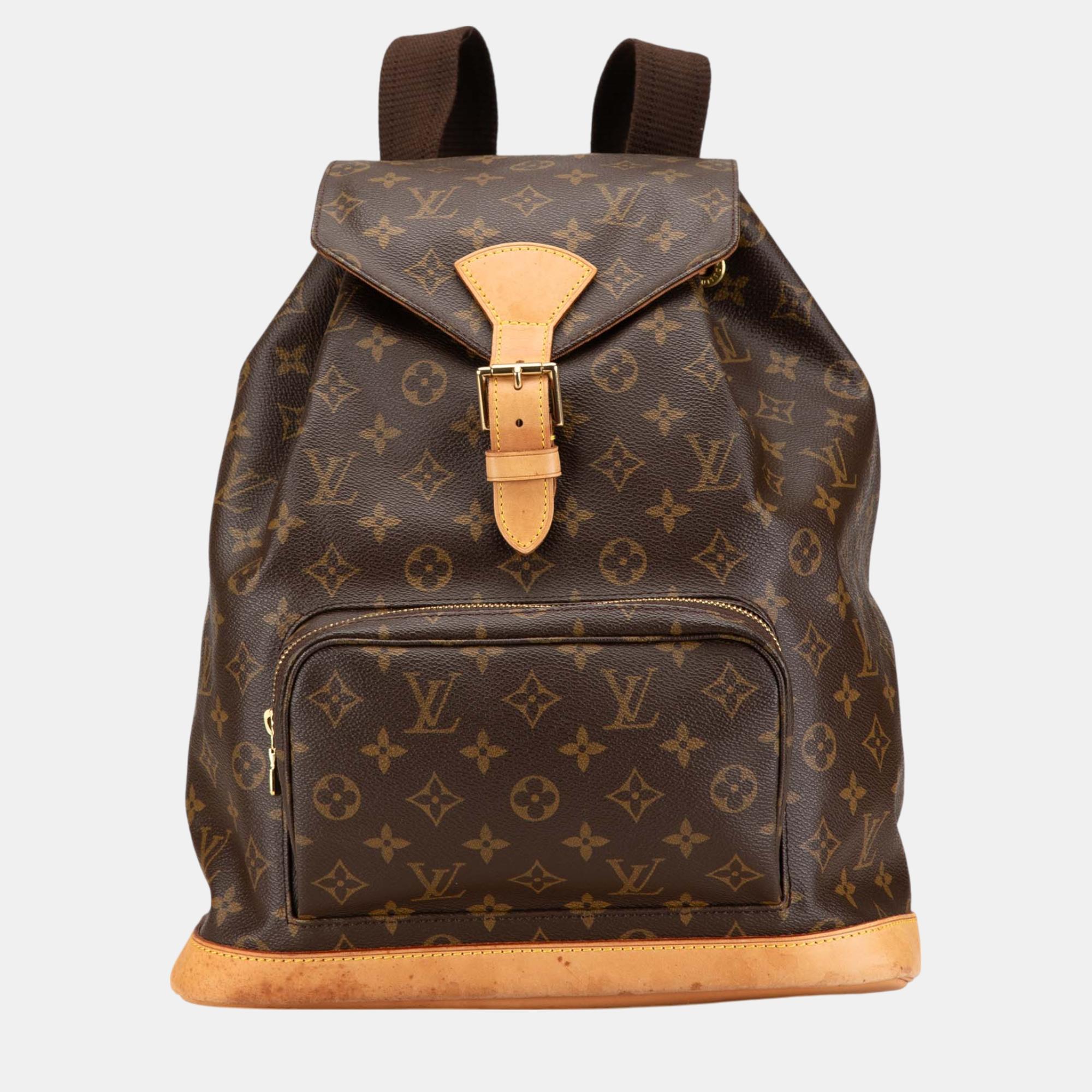 

Louis Vuitton Brown Monogram Montsouris GM